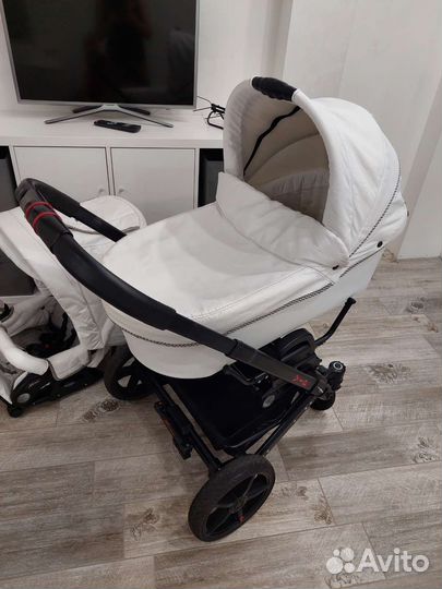 Коляска 2 в 1 эко кожа