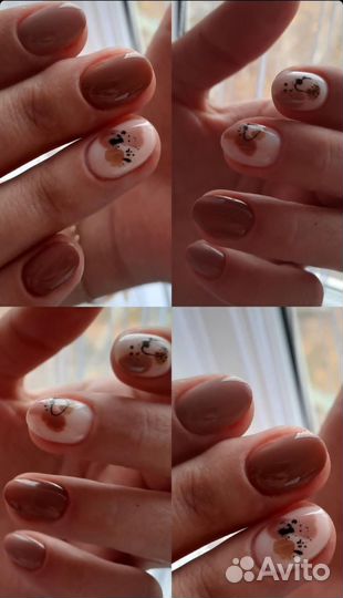 Маникюр покрытие гель лаком наращивание