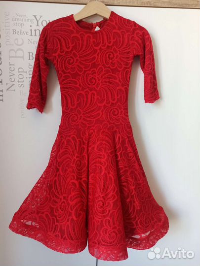 Платье рейтинговое для танцев, 104-116 рост