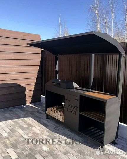 Мангал с навесом