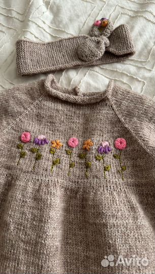 Вязаное платье для девочки