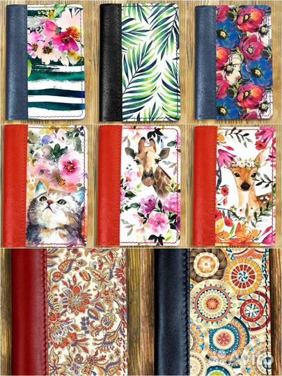 Кожаная обложка для паспорта