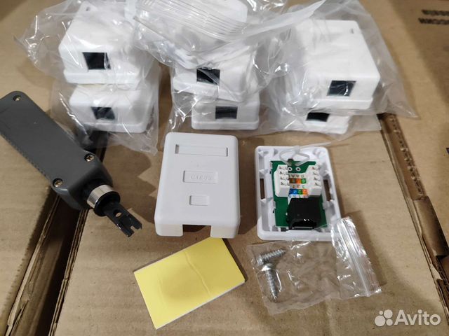 Розетка компьютерная RJ-45 cat.5e 1 порт