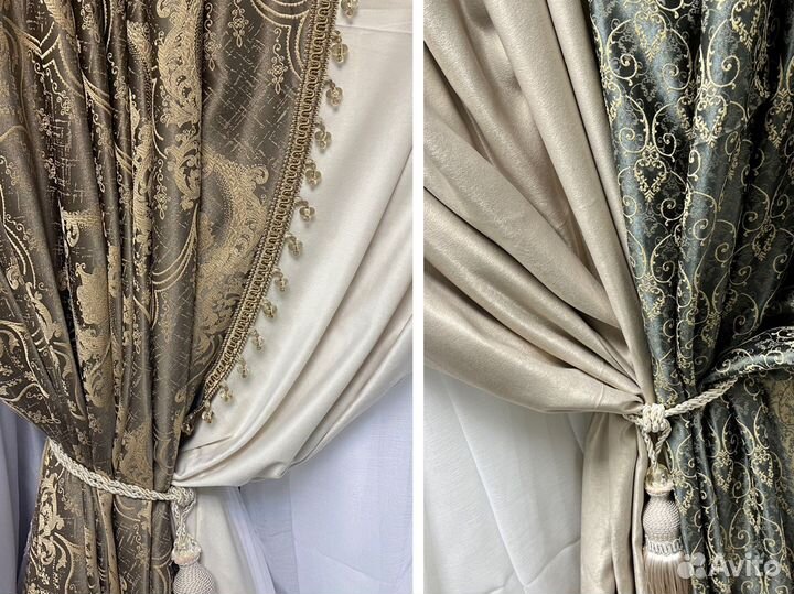 Шторы жаккард бархат