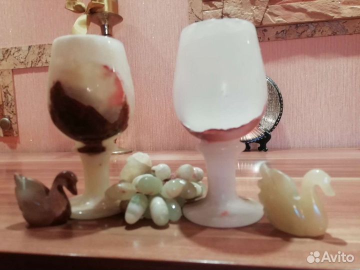 Чаши из натурального камня оникса