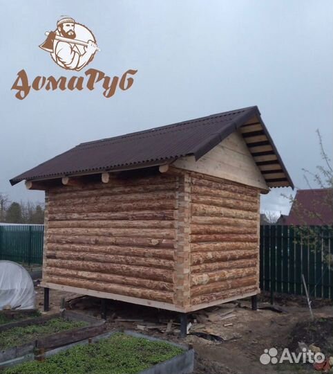 Сруб бани 3х5