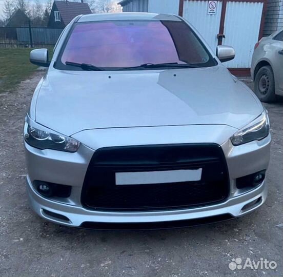 Юбка Zodiak переднего бампера Lancer 10 рест