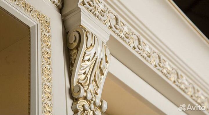 Кухонный гарнитур Империал 7 прямая 3,3М золото