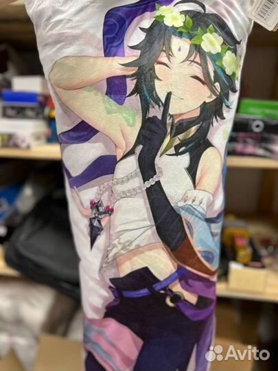 Подушка обнимашка дакимакура Геншин 85см