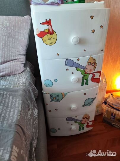 Комод пластиковый детский