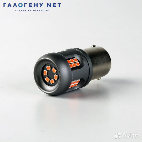 Автолампа GNX Boost P21W LED красная canbus (1шт)