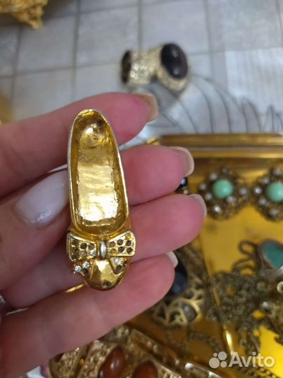 Броши клипсы серьги Чехия