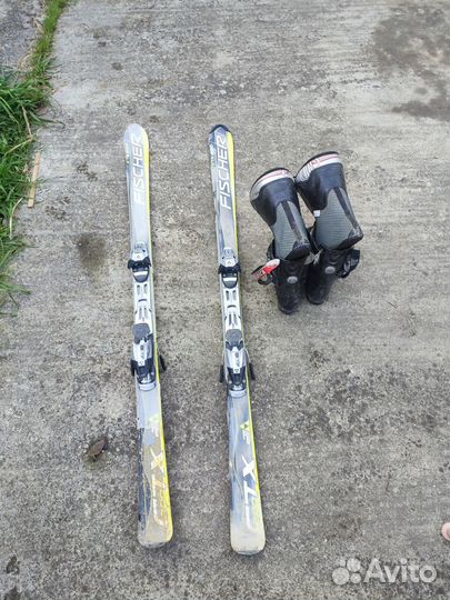 Горные лыжи с ботинками 44 размер