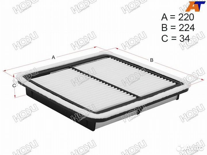 Фильтр воздушный subaru forester 07- hsaf0027