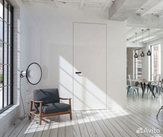 Скрытые двери под отделку