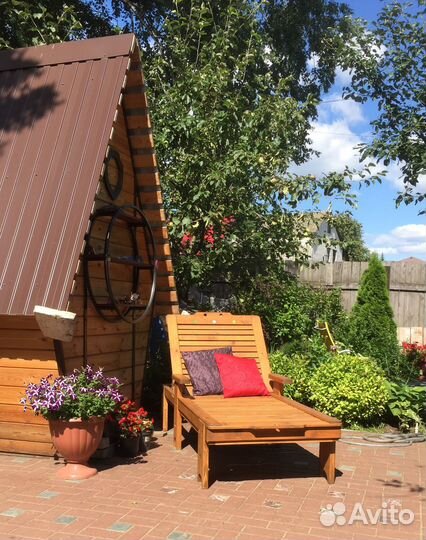 Шезлонг для дачи
