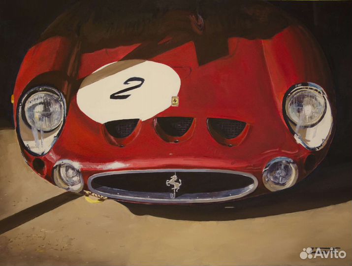 Картина Ferrari 330 GTO, живопись: холст, масло