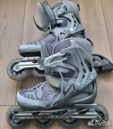Роликовые коньки rollerblade 36-37 + защита