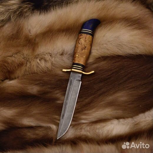 Финка нквд (сталь дамаск стаб карел береза)