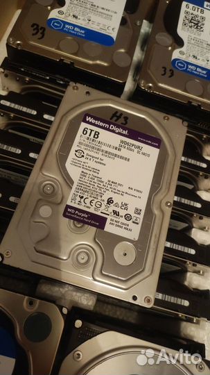 Жесткие диски 6 тб WD purz/ezrz/DC (78 шт)