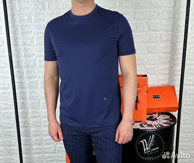 Футболка Loro Piana Marine Blue