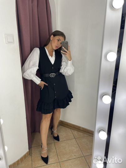 Платье и рубашка двойка 42 44 46