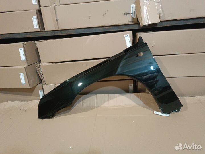 Крыло левое ваз 2110 2112 цвет темно зеленый 391