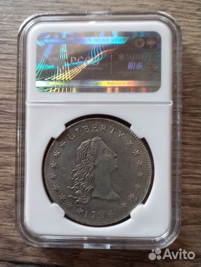1-й доллар США Liberty 1794 год (sale 70%)