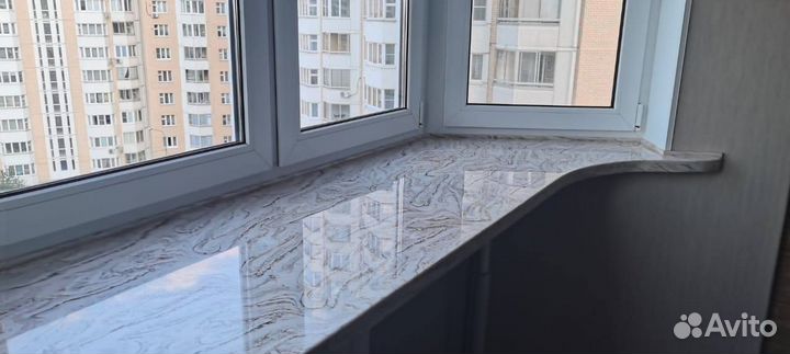 Подоконник из искусственного камня на заказ