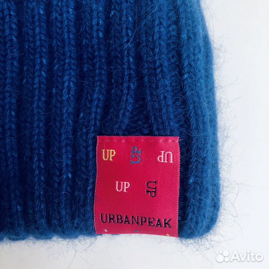 Шапка бини теплая ангора