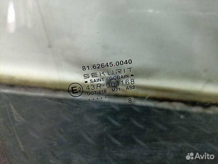 Стекло двери правой Man TGA, Man TGL, Man TGM