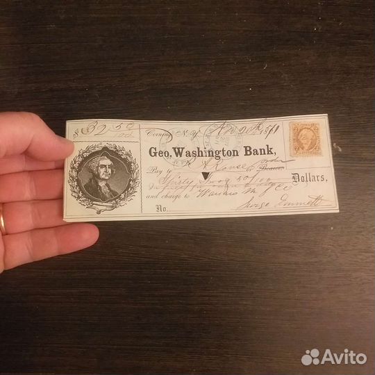 Банковский чек США