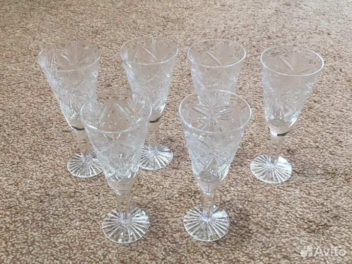 Хрусталь СССР. Вазы и фужеры