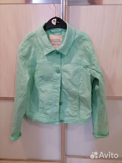 Джинсовая куртка для девочки 8-10 лет