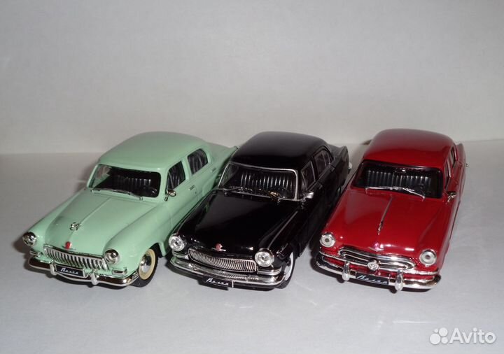 Газ-21 Волга чёрная модель автомобиля 1:43