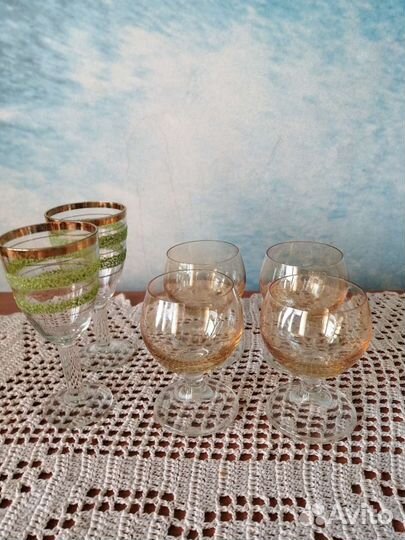 Бокалы фужеры рюмки