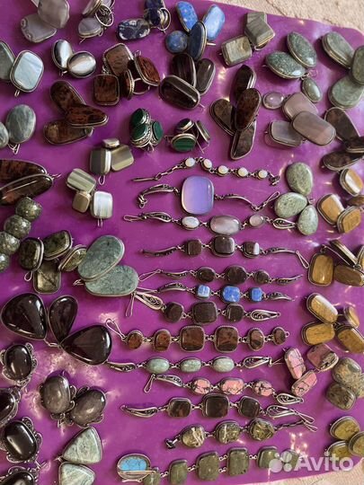 Украшения с натуральными камнями, цена за набор