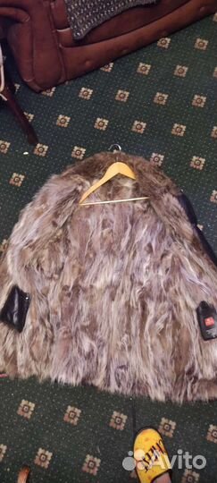 Пальто зимнее мужское кожаное с мехом натур