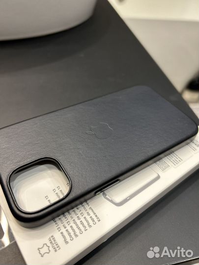 Чехол оригинал iPhone 13 Leather Case MagSafe