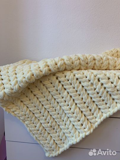 Детский плюшевый плед ручной работы