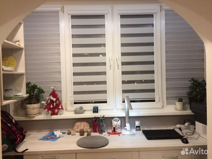 Рулонные шторы день ночь зебра N748G-A17965