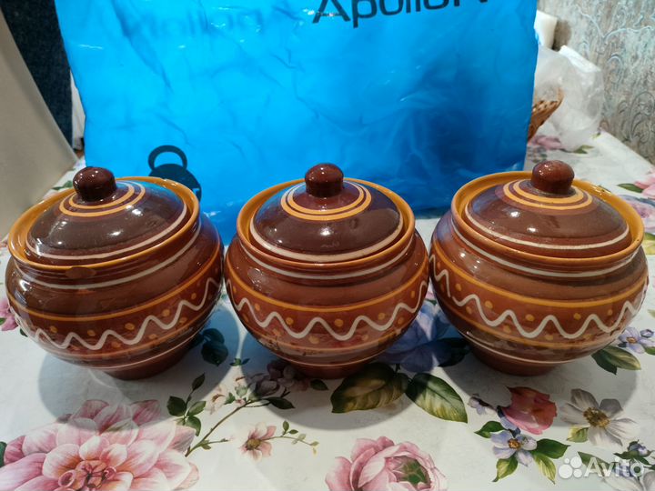 3 Горшка для запекания