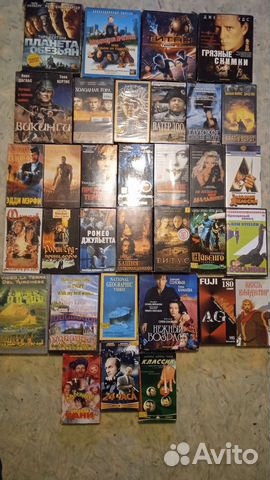 Видеокассеты, с зарубежными и российскими фильмами