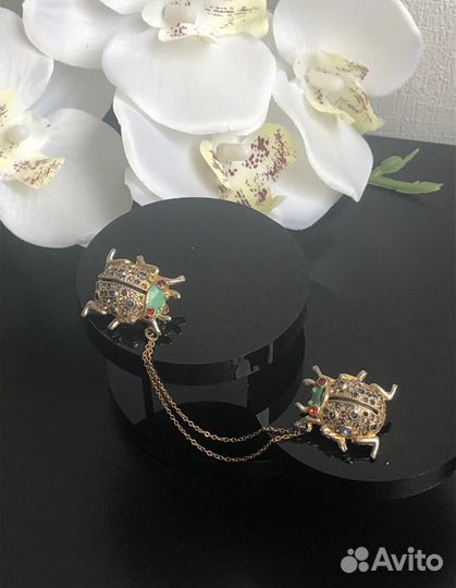 Винтажная Брошь Шатлен Coro винтаж