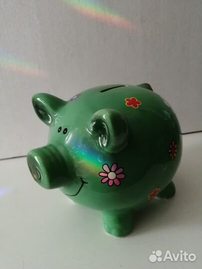 Фарфоровая копилка для монет 