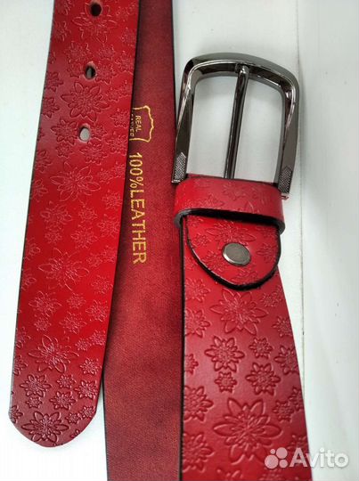 Ремень женский, мужской об. талии 95-110 нат кожа