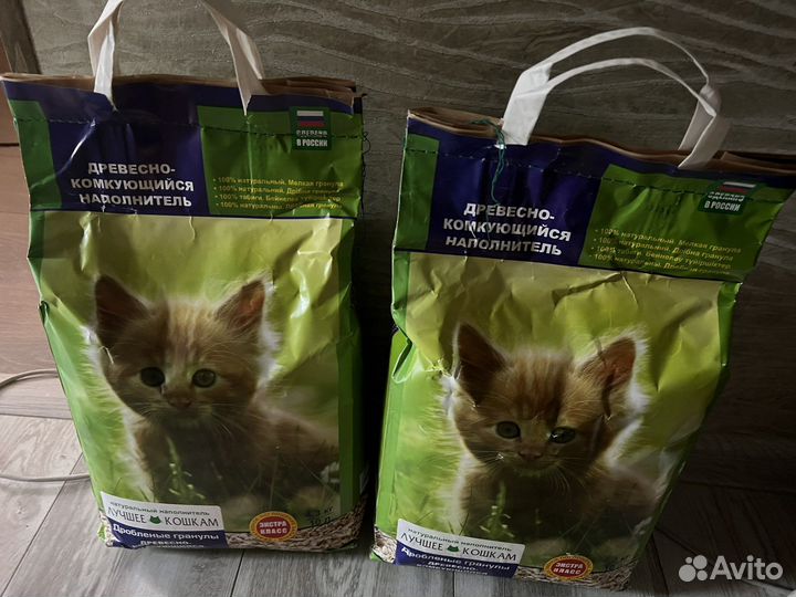 Наполнитель древесный комкующийся