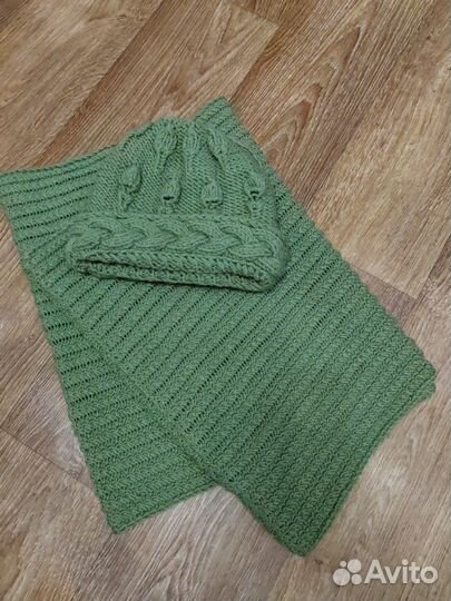 Комплект шапка и снуд женский