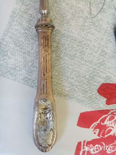 Вилка немецкая рукоять серебро