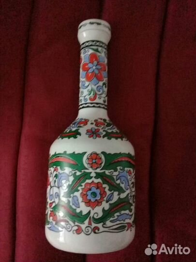 Бутылка декоративная керамическая
